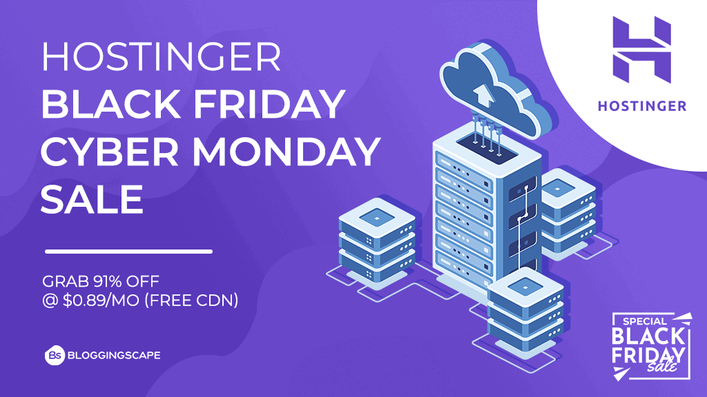 Hostinger Black Friday Cyber Monday Sale