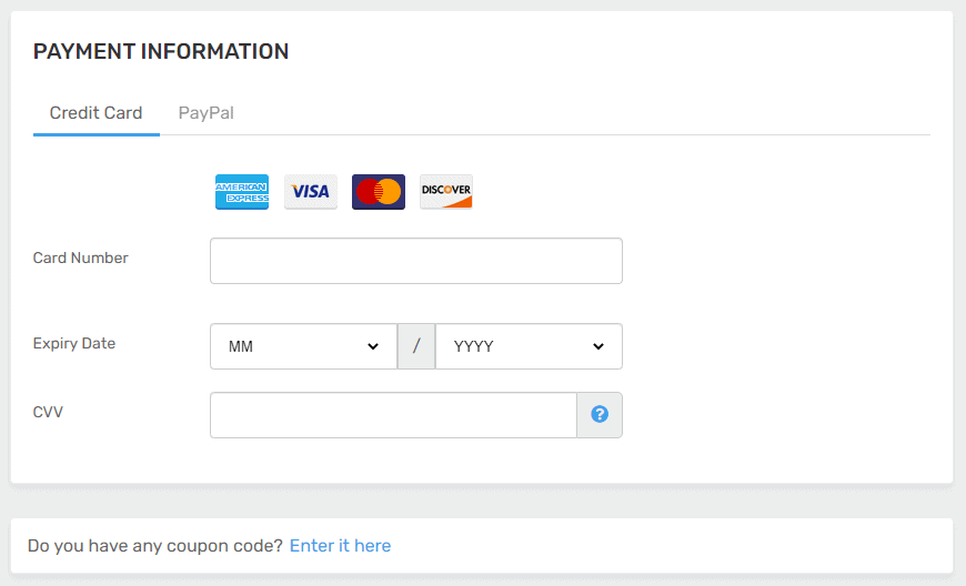 FastComet Coupon Code and Payment Information